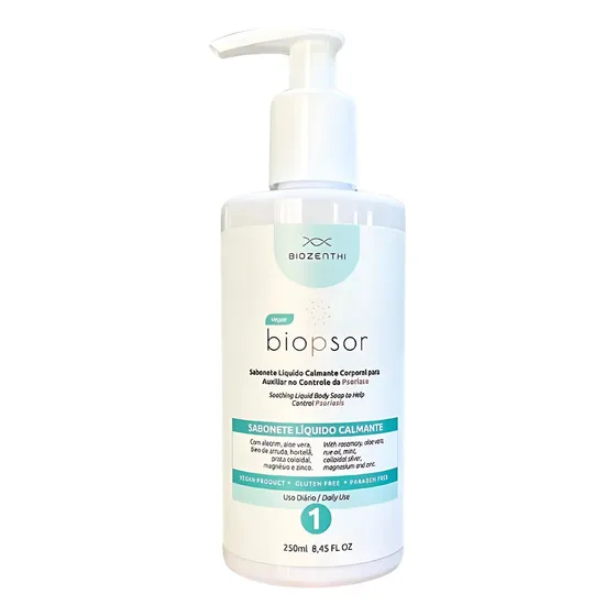 Biopsor Sabonete Liquido Corporal Psoriase Biozenthi 250ml