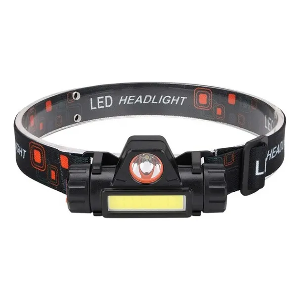 Linterna Led Recargable De Cabeza Frente Minera Dual