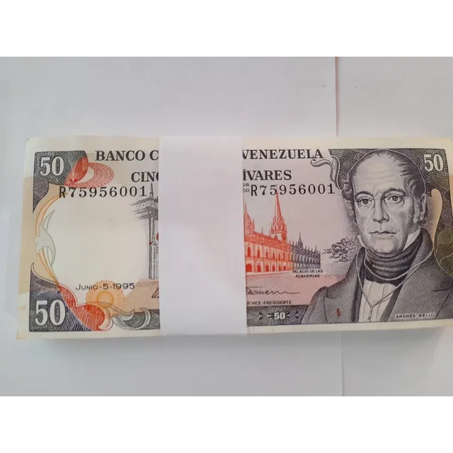 Billete De 50 Bolívares Venezuela 1995 - R8 Junio 5 1995 -