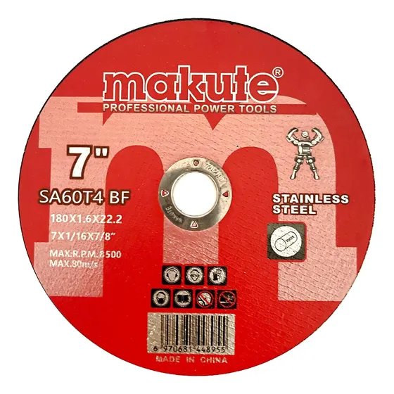 Disco De Corte Acero Inoxidable 7   180mm - Makute