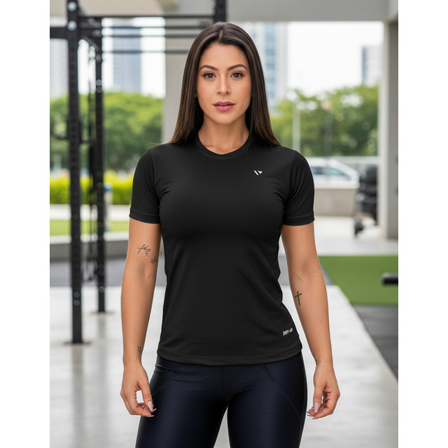 Camiseta Feminina Proteção Uv Academia Treino Caminhada Camiseta Feminina Proteção Uv Academia Treino Caminhada