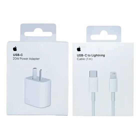 Cargador 20w Para Iphone Carga Rápida + Cable Usb C Original
