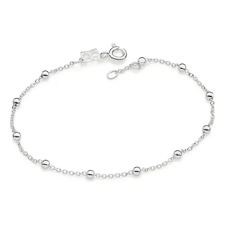 Pulseira Com Esferas Prata Maciça 925 Rommanel 850080