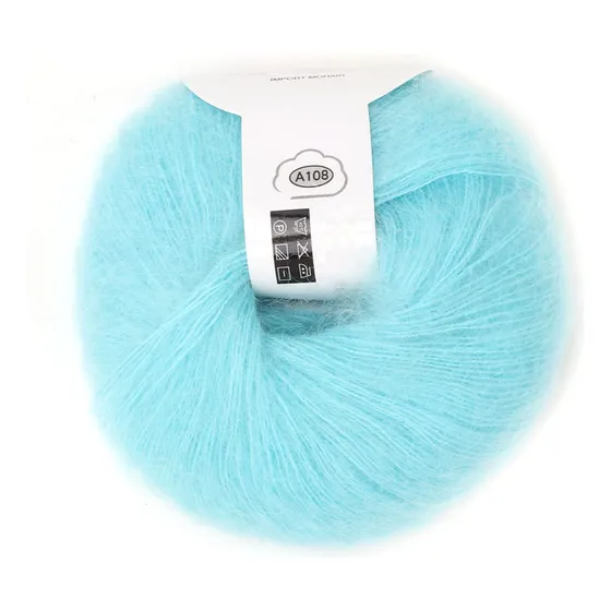 Hilo De Lana Larga De Angora De Punto Pashm De Mohair Suave