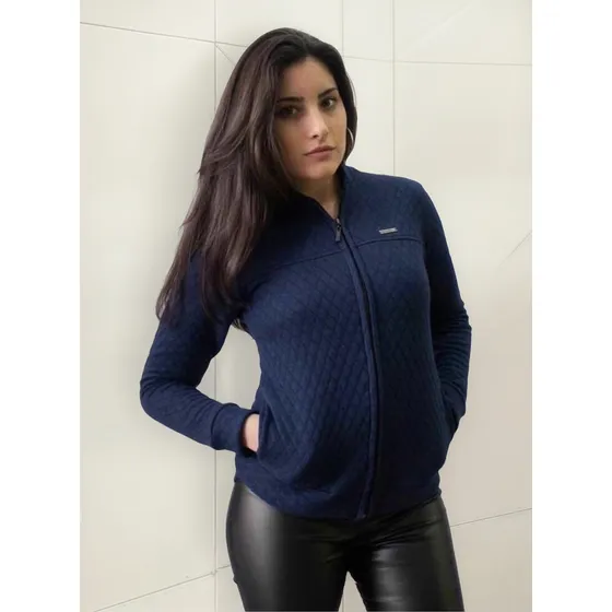 Campera South Beach Felpa Capitoneada Dama / Apache Look 01