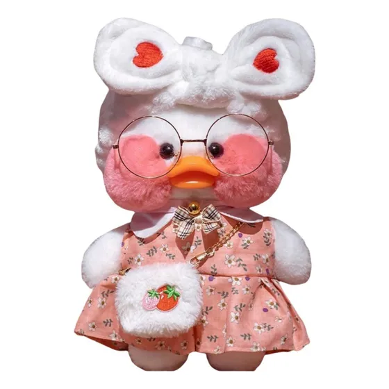 Pato Lalafanfan, 30 Cm, +4 Juegos De Ropa