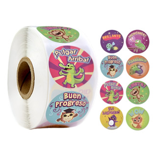 Rollo Stickers Animalitos Palabras Motivacion Escolares Rollo Stickers Animalitos Palabras Motivacion Escolares