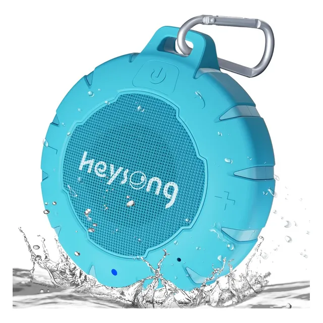 Bocina Heysong Portátil Con Bluetooth Waterproof Ipx7 Negra