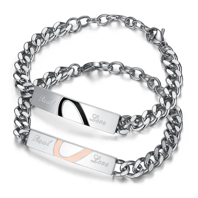 Pulseras Parejas Mujer/ Hombre Acero Inoxidable Modelos  Lb
