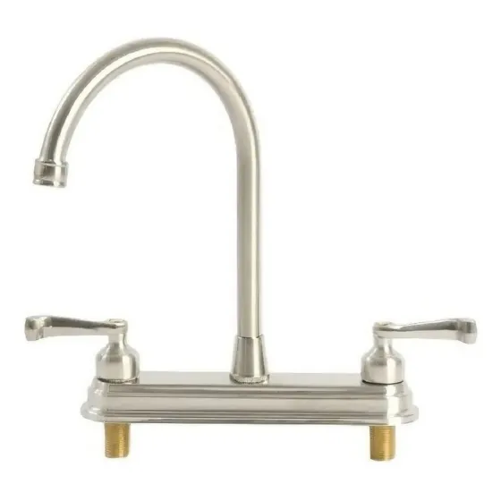 Llave Mezcladora Para Fregadero Maxims 8029bn Acabado Satinado -presión Baja - Alta Durabilidad, Diseño Moderno, Fácil Instalación, Ideal Para Cocinas, Apta Para Todo Tipo De Cocina