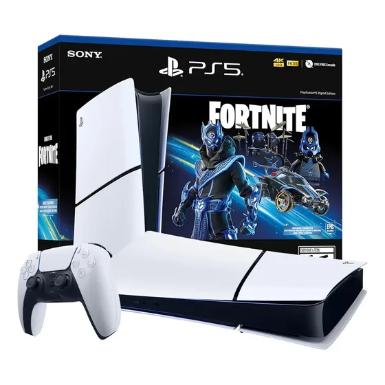 Consola Ps5 Digital 1tb Fortnite Cobalt Star Internacional