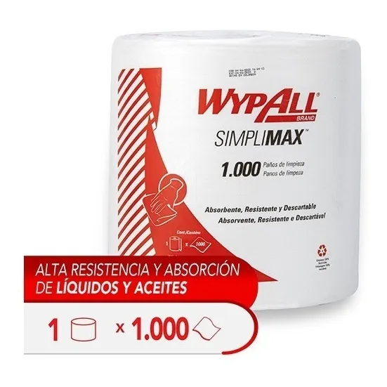 Paños Industrial Wypall® Simplimax Rollo Jumbo 1x1.000 Pñs