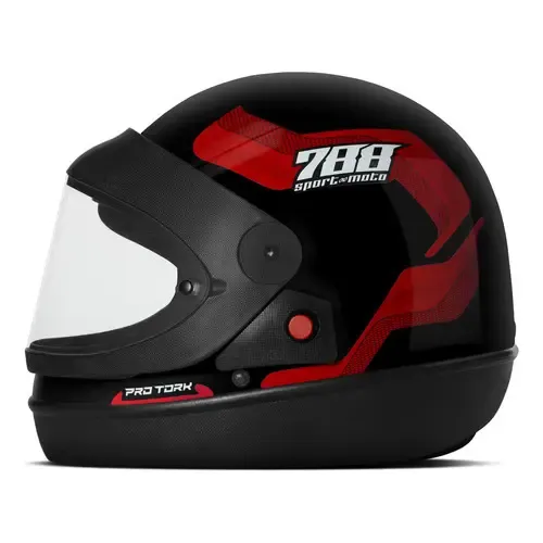 Capacete para moto integral Pro Tork Evolution G6 Speed preto e Capacete para moto integral Pro Tork Evolution G6 Speed preto e