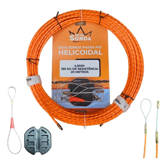 Sonda Passa Fiolaranja 20m Helicoidal Rei Da Sonda Hard Work