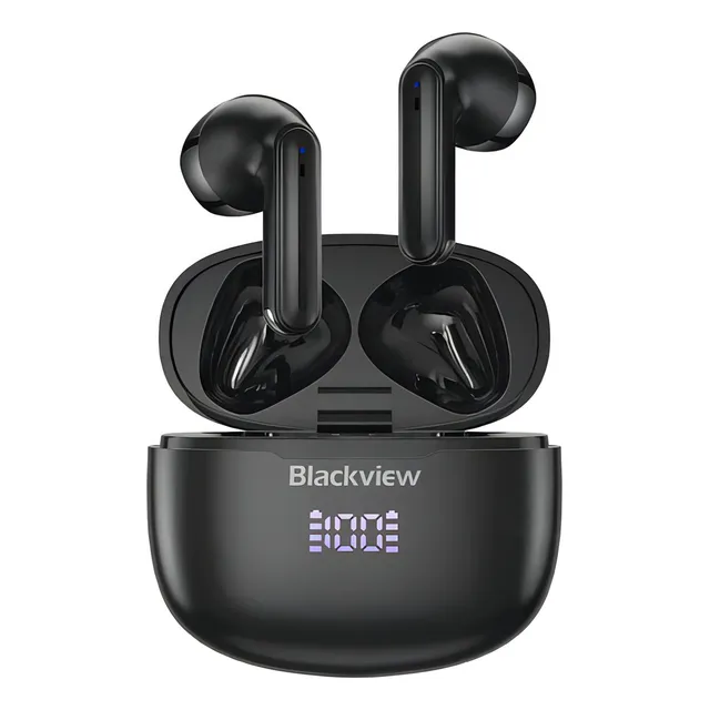 Fones de ouvido sem fio Blackview Airbuds7 Bluetooth Nc, cor preta