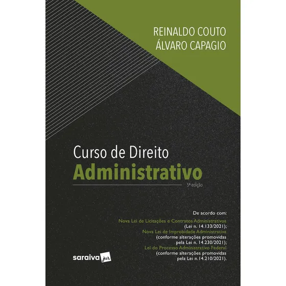 Curso de Direito Administrativo - 5ª edição 2022, de Couto Filho, Reinaldo de Souza. Editorial Saraiva Jur, capa mole em português, 2022