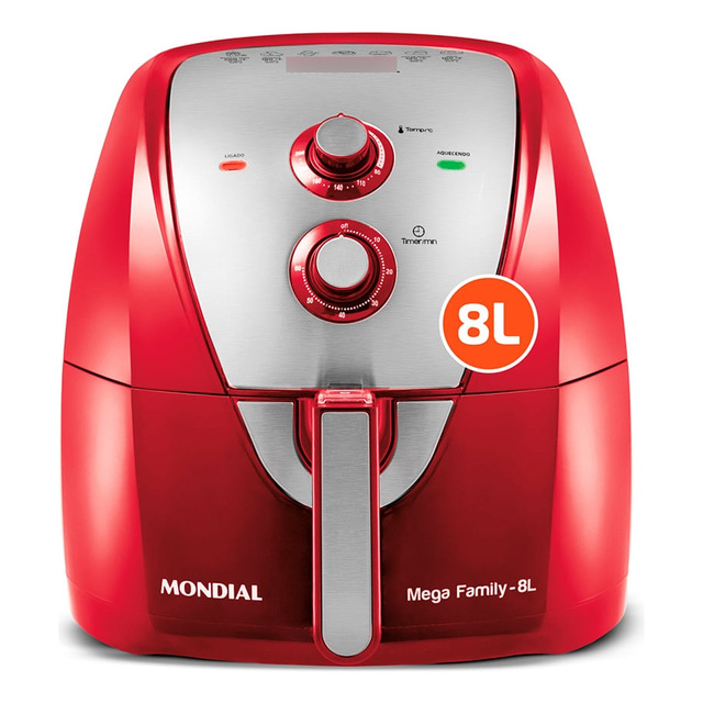 Fritadeira Sem Óleo Air Fryer 8 Litros Afn-80-ri Mondial Fritadeira Sem Óleo Air Fryer 8 Litros Afn-80-ri Mondial