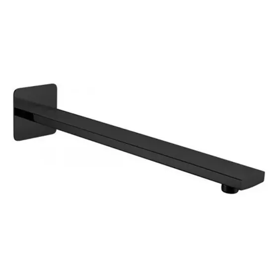 Tubo Ducha Cuadrado 40cm Negro Aquanova
