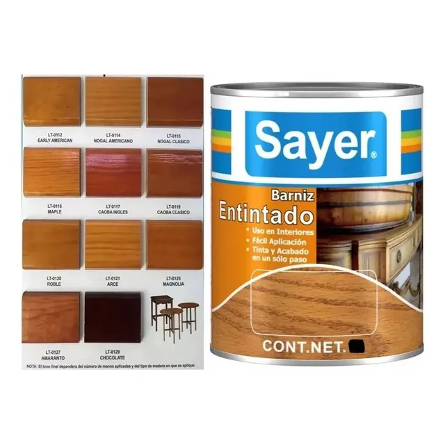 Barniz Entintado Barniz Para Madera Fácil Uso 11 Tono 250ml