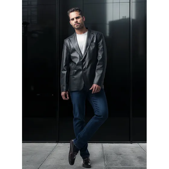 Chaqueta Blazer Moises Negro Marruecos Mario Hernández