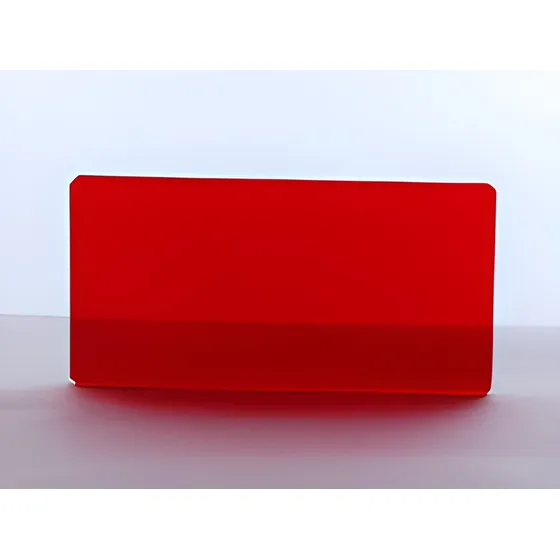 Lamina Acrilico Rojo Translucido 3mm Espesor 1.22 Mtsx61 Cm