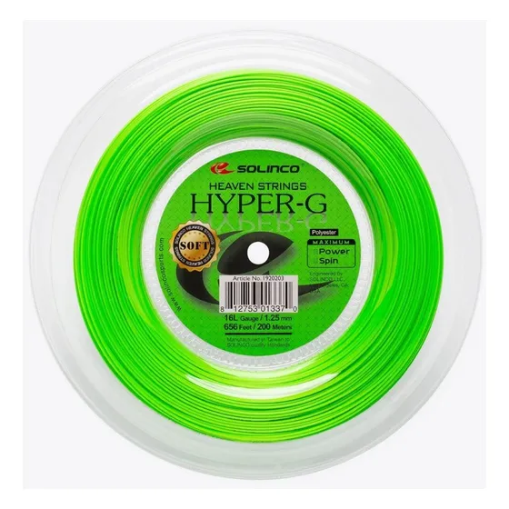 Rollo De Cuerda Solinco Hyper G Soft 1.30 - 200m