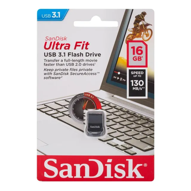 Pendrive Sandisk Micro 16gb Modelo Sdcz430-016g-g46 Negro