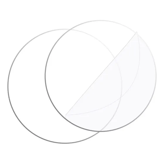 Circulo Acrílico Transparente 50 Cm Grosor 3 Mm