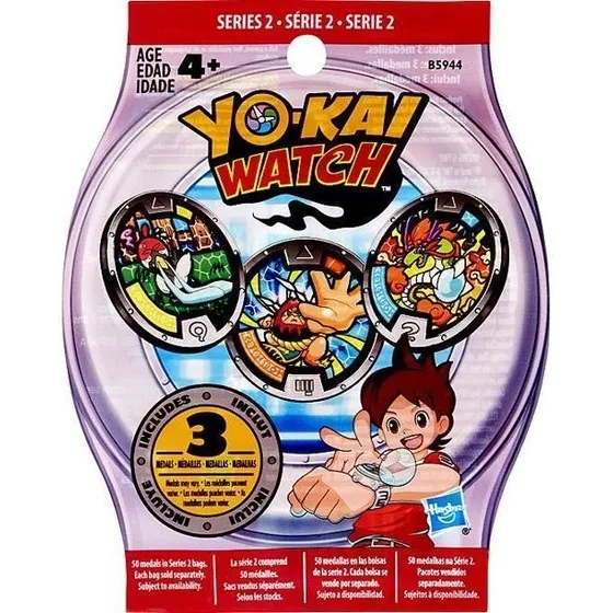 Yo-kai Series 2 Medals - 1 Blind Bags1 Bundle - 3 Random 