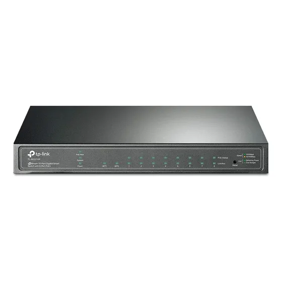 Switch Tp-link 8 Portas Gigabit + 2 Slots T1500g-10ps