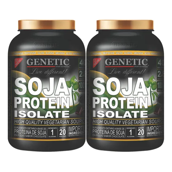 Desarrollo Muscular Vegano 2k Proteína Aislada Soja Genetic Sabor Chocolate