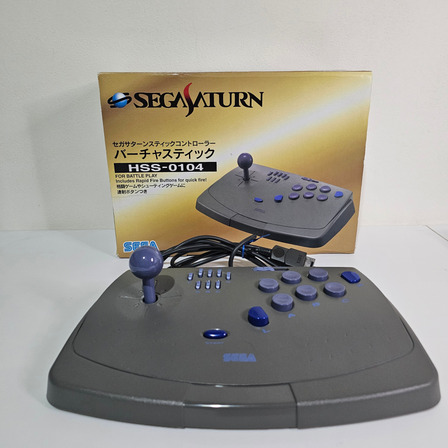 Sega Saturn Official Arcade Stick - Original Completo Negro Sega Saturn Official Arcade Stick - Original Completo Negro