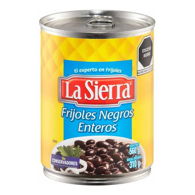 Frijoles La Sierra Enteros Negros 560g