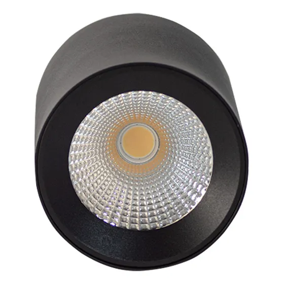 Lampara Spot Cob Red Alto Superficial 20w 3k Negra