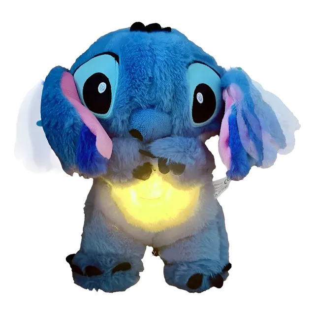 Stitch Peluche Calma Bebé Luces Sonido Respiración Relajante