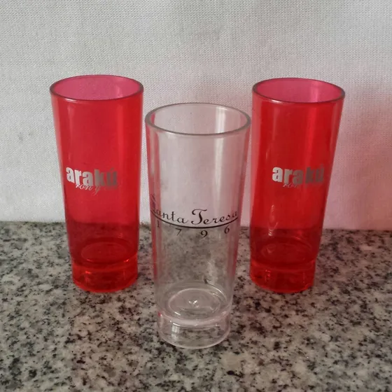 Vasos Shot Acrílicos Largos