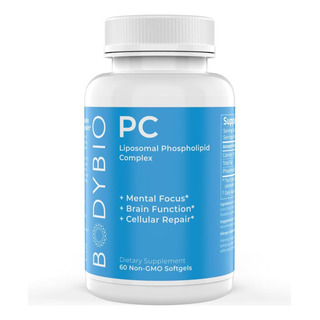 Bodybio Fosfatidilcolina 60 Softgels - Reforço Nootrópico Pa Bodybio Fosfatidilcolina 60 Softgels - Reforço Nootrópico Pa