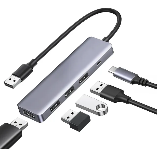 Hub Usb-a 5 En 1 Usb C Pd Para Notebooks Acer