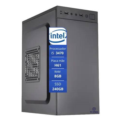 Computador Intel Core i5 3570 8GB RAM 256GB SSD Windows 11 Bivolt