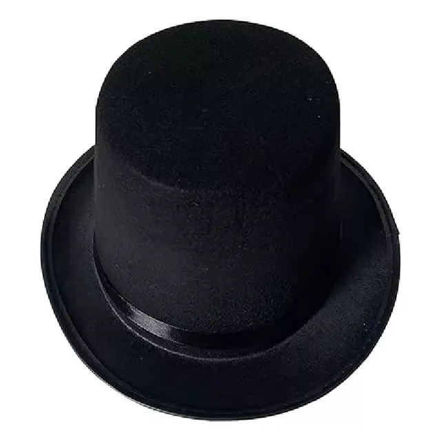 Sombrero Galera Para Cotillón Fiesta De Disfraces Negro