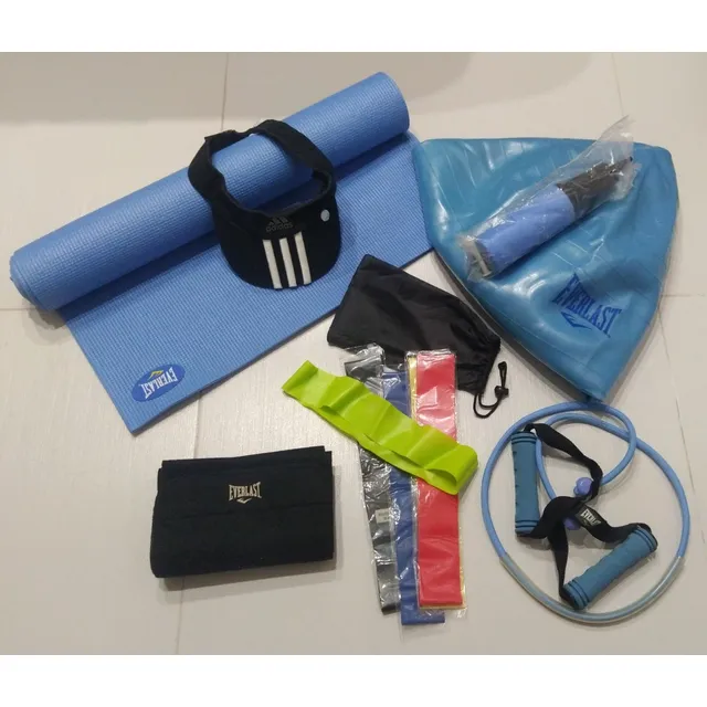 Kit De Entrenamiento Pilates / Yoga Everlast, 7pza, Usado