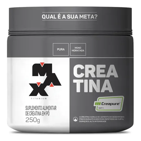 Creatina Pura Selo Creapure 250g Grow Thisold - Max Titanium Sabor Sem Sabor - O R I G I N A L Sem Sabor - Original