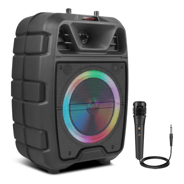 Bluetooth Portátil Bocinas Con Micrófono Control Remoto