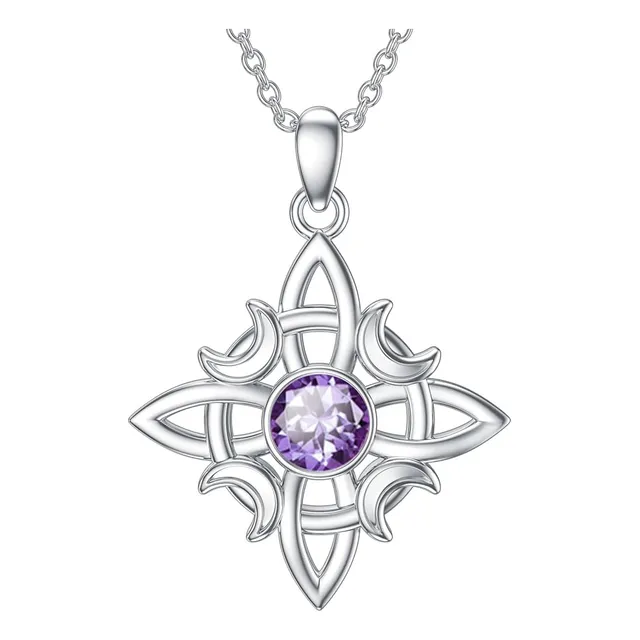 Dijes Nudo De Bruja + Cadena Plata 925