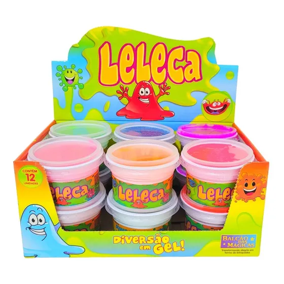 Brinquedo Geleca Amoeba Leleca Massinha Atacado Cx 12u 125g