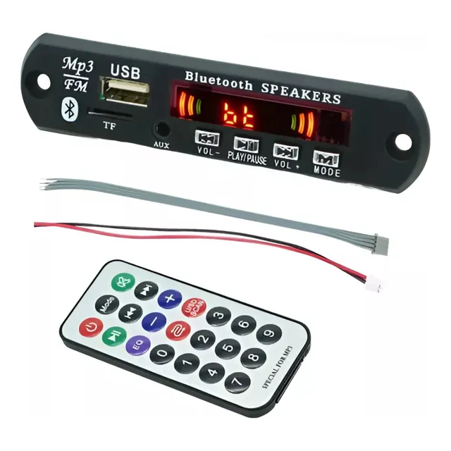 Modulo Reproductor Bluetooth Radio Usb Fm Sd Para Carro
