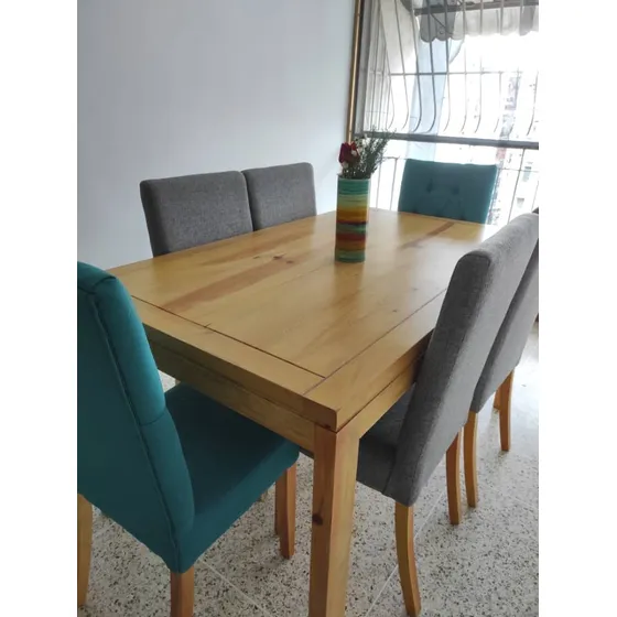 Juego De Comedor Lucca 6 Puestos Linea Nordica