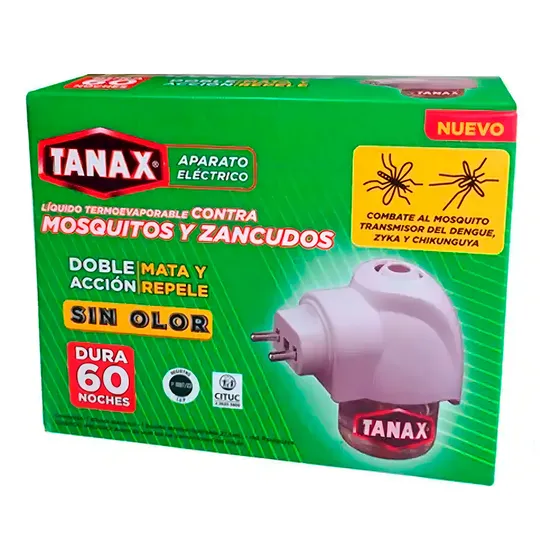 Aparato Electrico + Repuesto Liquido 27,5ml 60 Noches Tanax