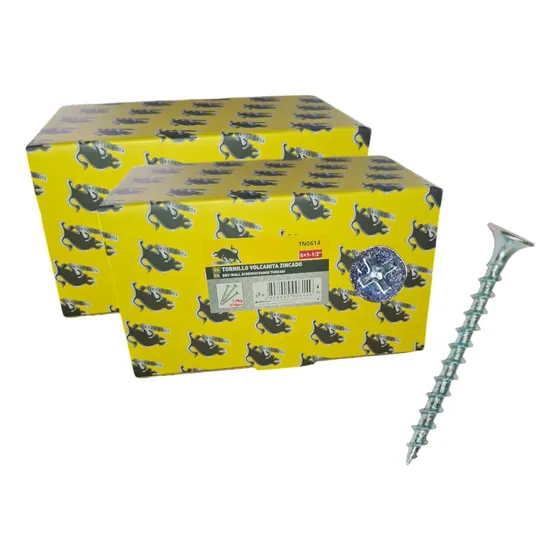 Tornillo 6 X 1 1/2 Crs Zincado X 1.140 Unidades