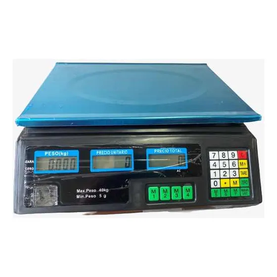 Balanza Peso Charcutero Digital 40kg. Bateria Recargable .